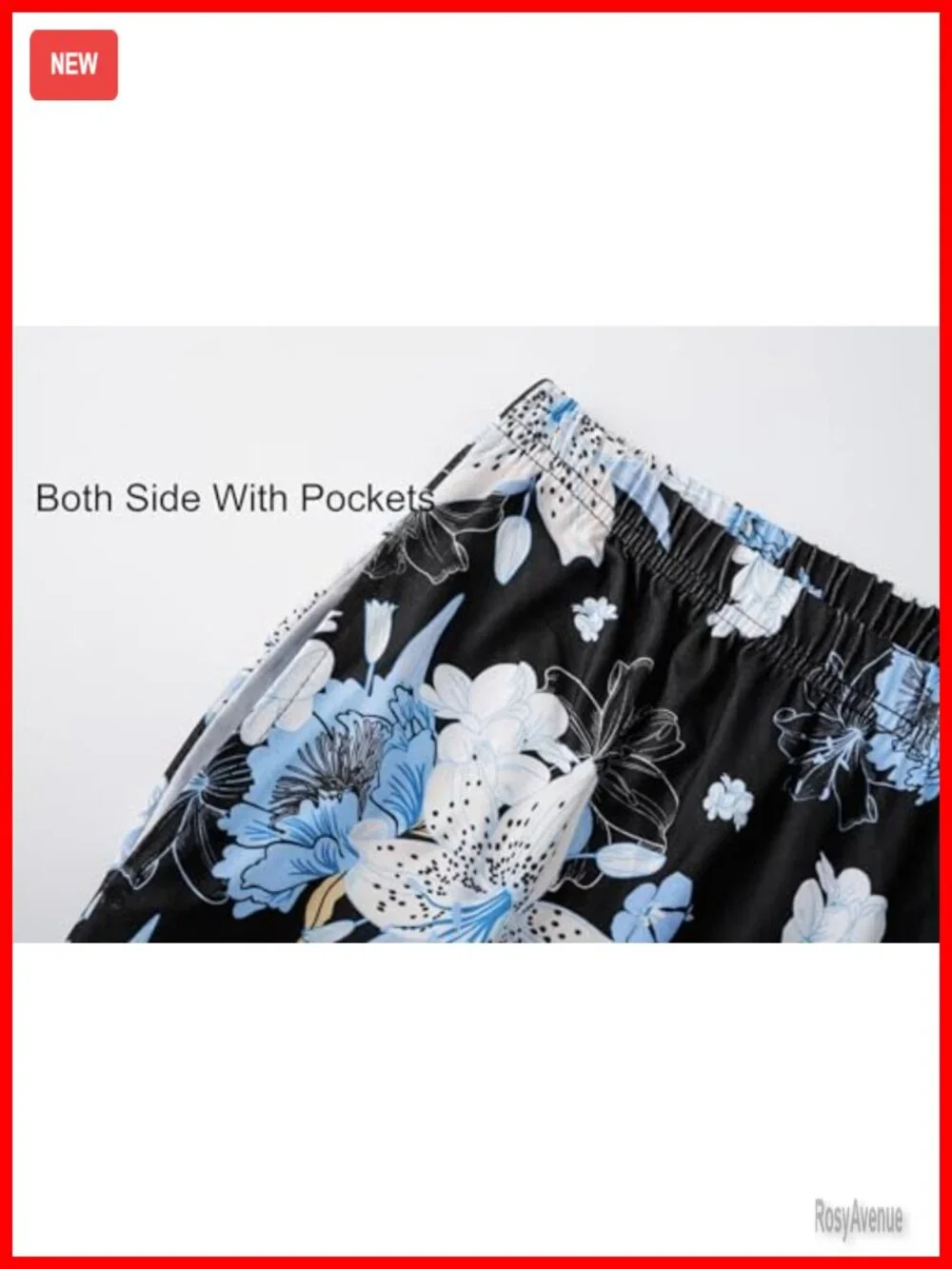 Plus Size Pajama Set Short Sleeve Long Pant V-Neck Two Pockets